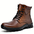 Fcshou Brand, Men'S Autumn/Winter Style, Mid-Top Men'S Boots, Short Boots, Men'S British Style. Work Boots