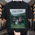 Men'S Black Short-Sleeve T-Shirt With A Retro Wallows Garden Design, Weighing 180G, An Essential Item