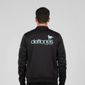 Men'S Slim-Fit Beige/White Music Note & Def-Tone Lyric Print Jacket - Zippered Winter Coat With Stand Collar, Machi