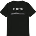 Placebo Men'S Casual Graphic T-Shirt - Black Abstract Mountainwave Print, Breathable Round Neck Summer Tee, Machine