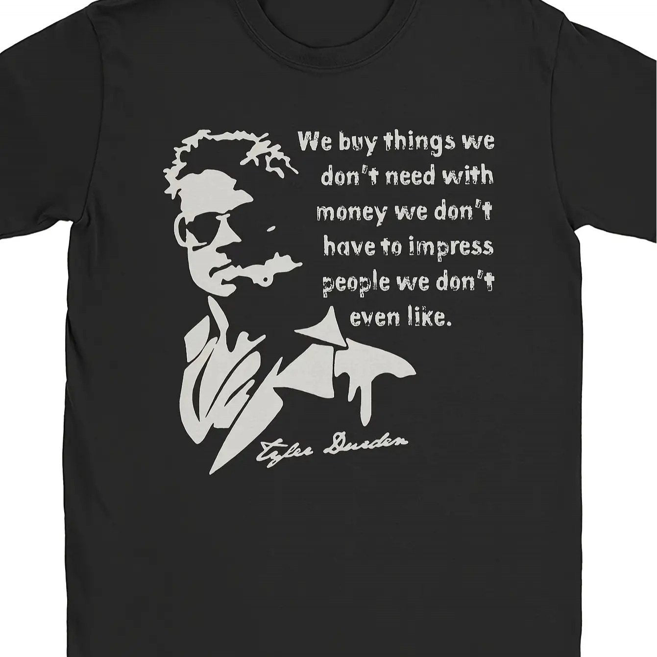 Men'S Fight Club Inspired Graphic Tee - Bold Statement Shirt With Crew Neck, Regular Fit Streetwear Top - Machine W