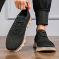 Plus Size Men'S Trendy Solid Breathable Sneakers, Comfy Non Slip Soft Sole Lace Up Shoes 'S Outdoor Activities