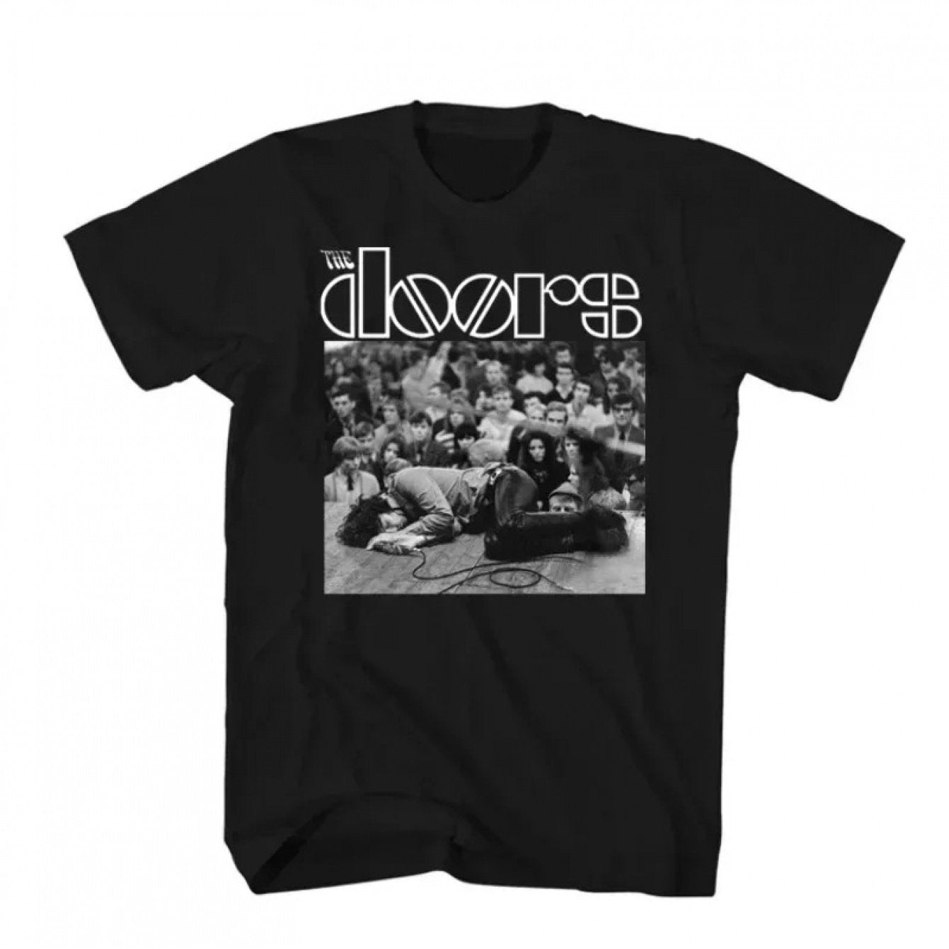 Jim Morrison Doors Gate Rock Band Retro Classic Loose Harajuku Style Short Sleeve T-Shirt And Women