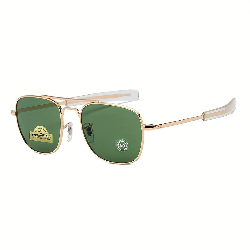 Pilot Glasses, Top Quality Brand Designer Tempered Glass Lens, Women Male, Ao Pilot Glasses