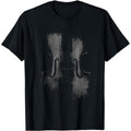 Unisex T-Shirt Featuring Violin Designs With Bow And Body - Apparel For Music Instructors, Outfit For Violinists, C
