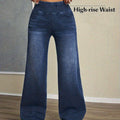 Women'S Stretchable Elastic Shaping Waist-Cinching Jeans, Suitable For Outdoor Wear In Autumn And Winter