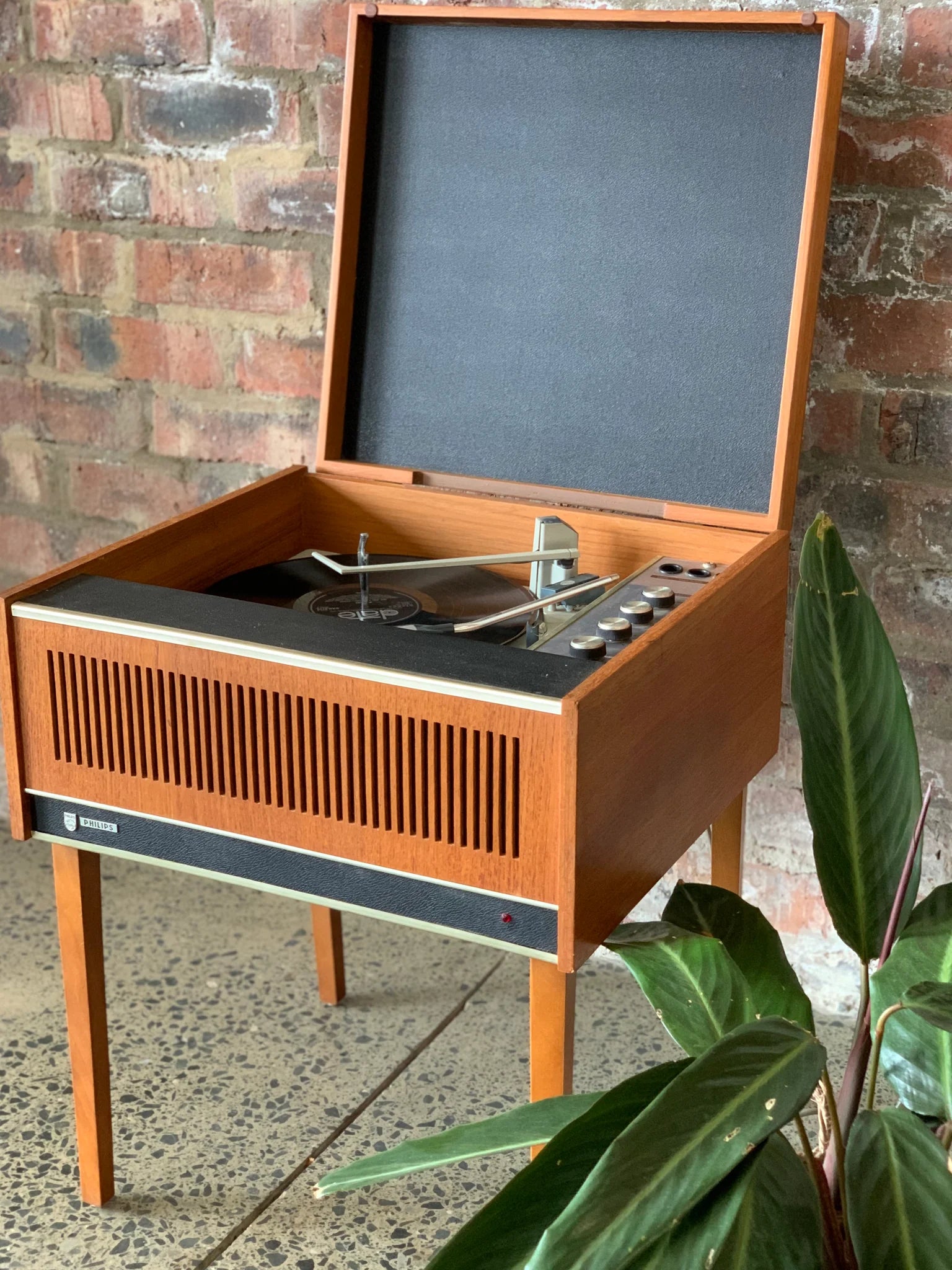 Vintage Record Player - 1966 Phillips (ALL ORIGINAL) - REFURBISHED