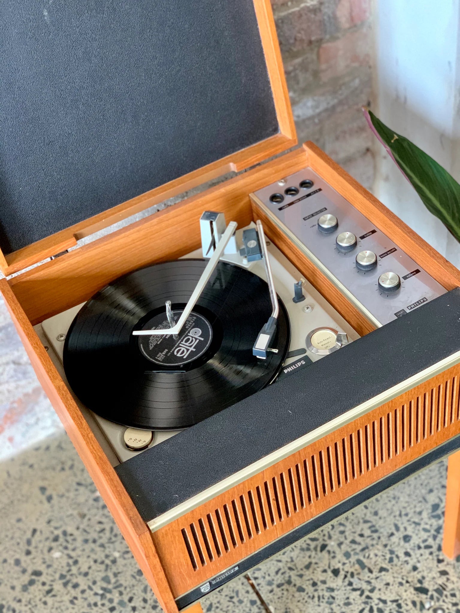 Vintage Record Player - 1966 Phillips (ALL ORIGINAL) - REFURBISHED