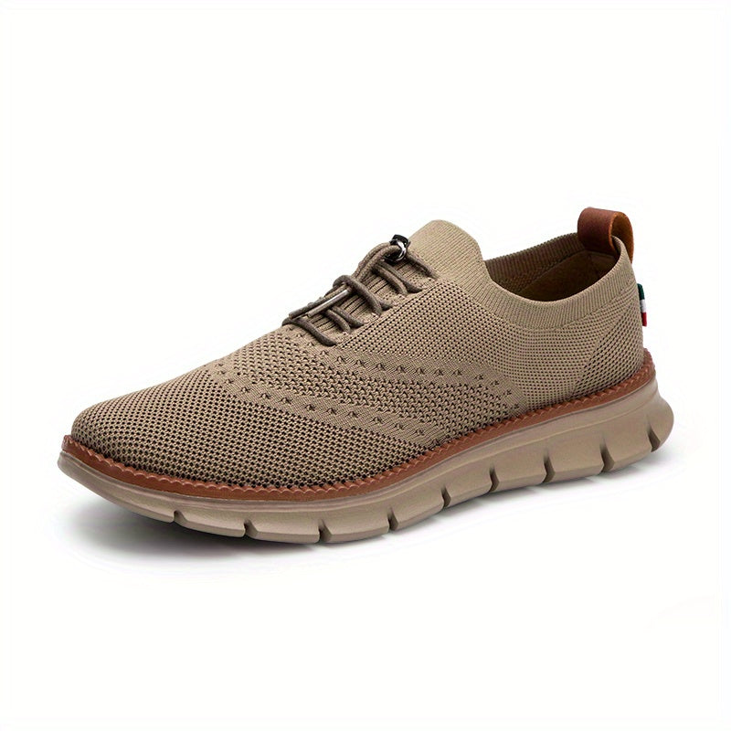 Men'S No Tie Sneakers With Shoelaces - Odor-Resistant Athletic Shoes - Lightweight And Breathable