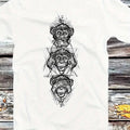 Men'S Japanese-Inspired Three Wise Monkeys (Hinoki/Cumongotto) Graphic T-Shirt, 230Gsm Heavyweight Breathable Fabri