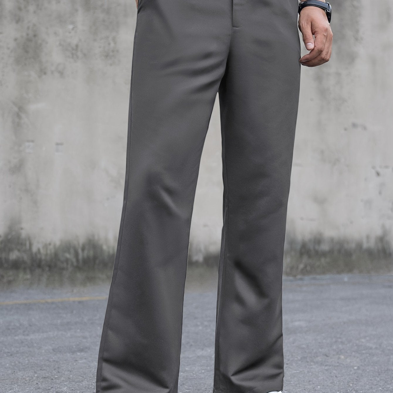 Casual And Simple Flared Trousers