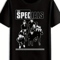 Top Pickmen'S Vintage The Specials Band T-Shirt - 2-Tone Graphic Tee With Retro Crew, Soft Breathable Shirt For Con