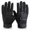 A Pair Of Thickened Windproof Touchscreen Gloves Suitable For Driving And Sports, Made From Polyester Knitted Fabri