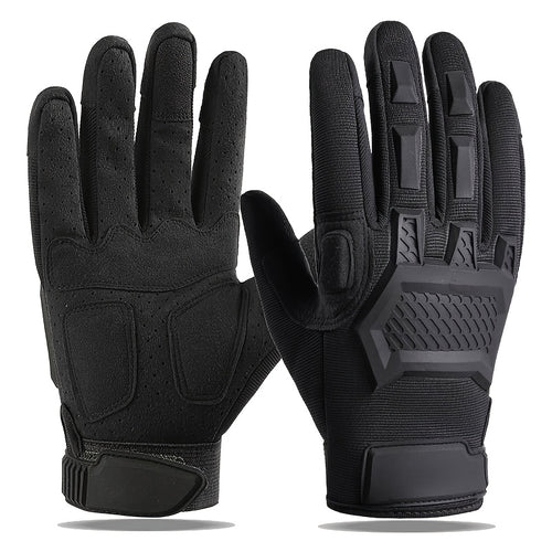 A Pair Of Thickened Windproof Touchscreen Gloves Suitable For Driving And Sports, Made From Polyester Knitted Fabri