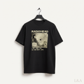 All-Over Print Graphic T-Shirt on plain background with L&A watermark