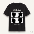 Casual Round-Neck Print T-Shirt on plain background with L&A watermark