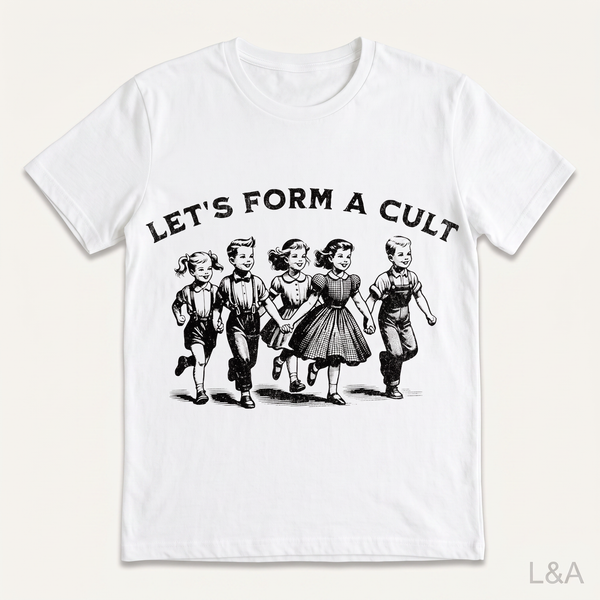 Violent Aesthetic Horror T-Shirt on plain background with L&A watermark
