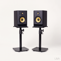 KRK Rokit 7 G5 studio monitors, pair on stands