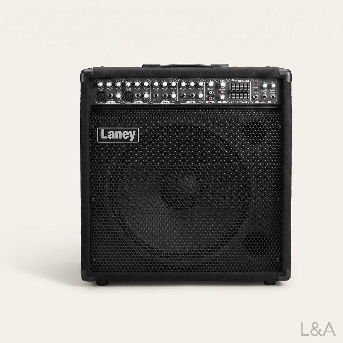 Laney AH300 bass amp head, main view