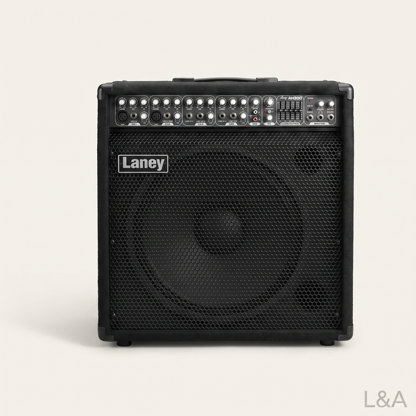 Laney AH300 bass amp head, main view