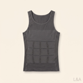 Men's Compression Tank Top - flat lay on cream background