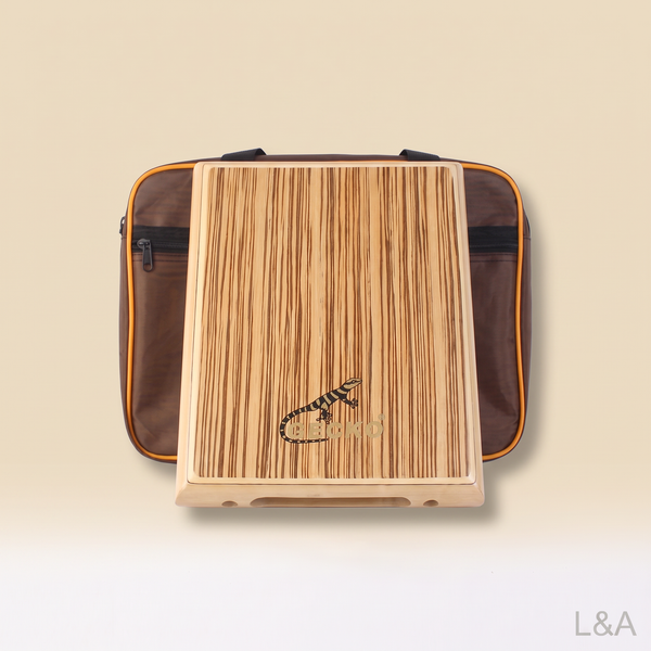 Gecko Pad-2 Portable Drum Kit - cream background