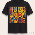 Happy Mondays Retro Band T-Shirt - resized to match catalog scale