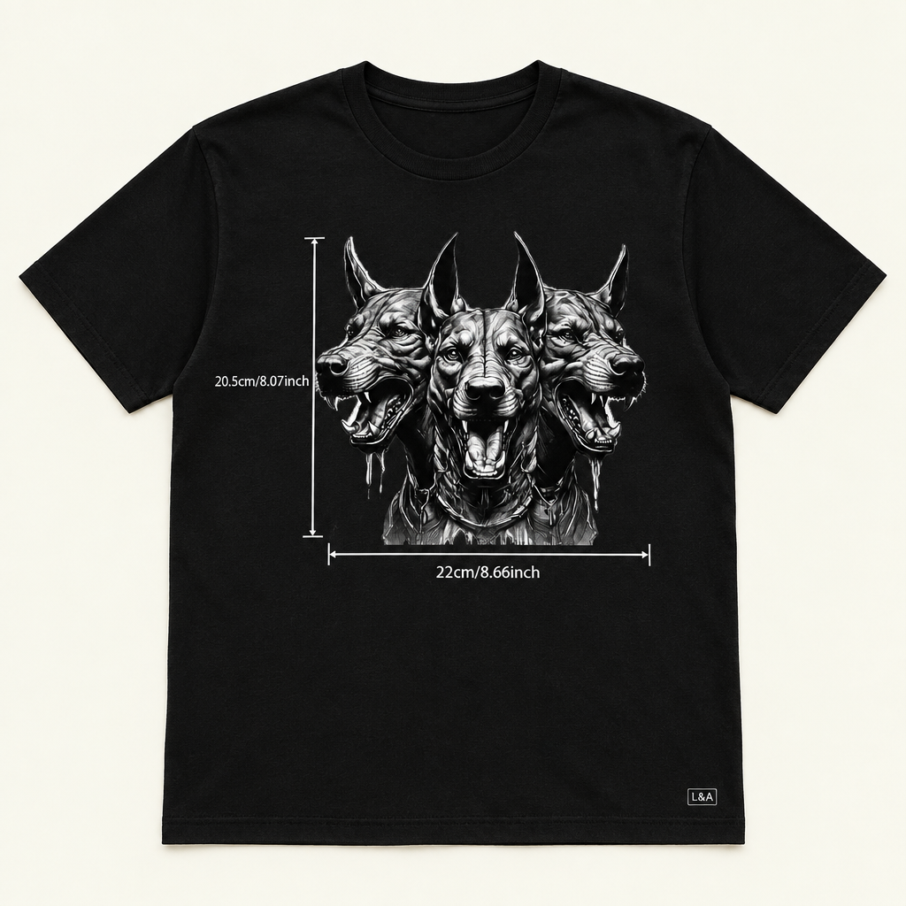 Gothic Cerberus Print Tee