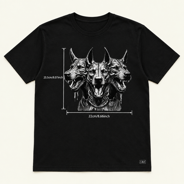Gothic Cerberus Print Tee
