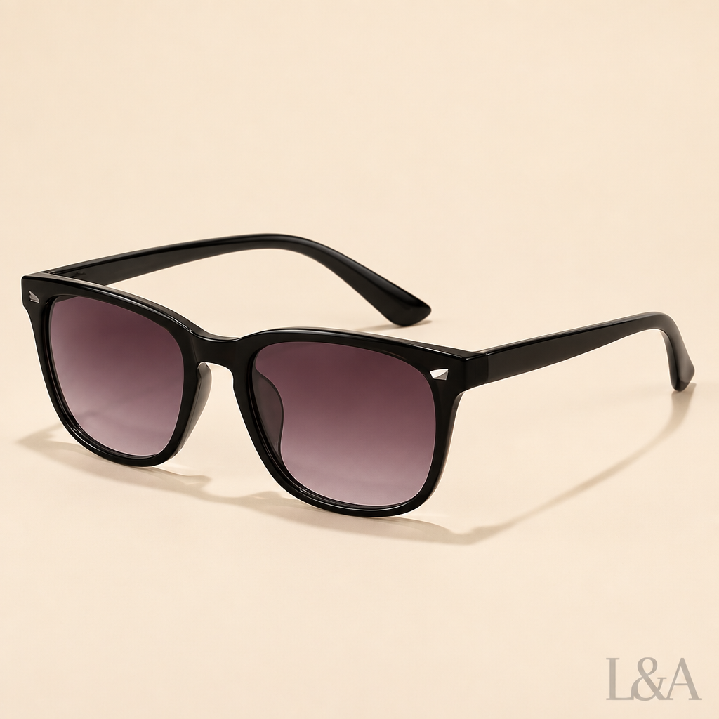 Vintage Punk Square Sunglasses — Amber