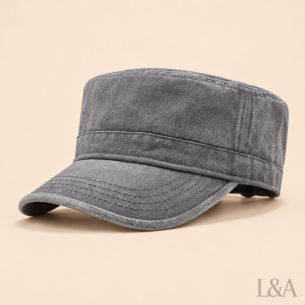 Vintage Washed Flat-Top Baseball Cap