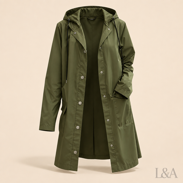 Long Windproof Trench Coat