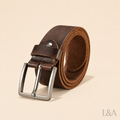 Leather Pin-Buckle Belt
