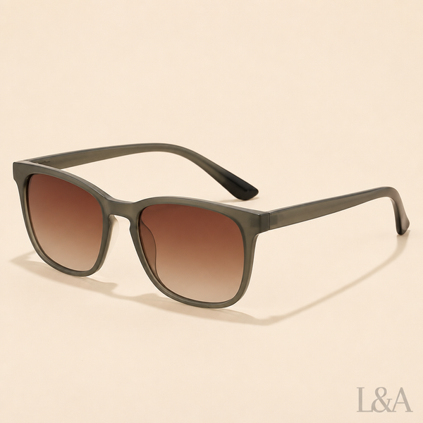 Vintage Punk Square Sunglasses — Charcoal