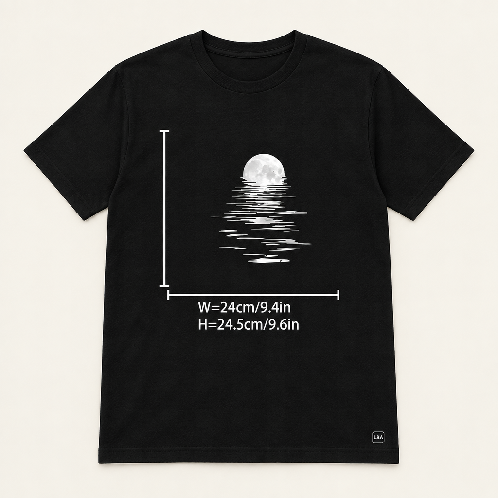 Moonlit Night Wave Print Tee