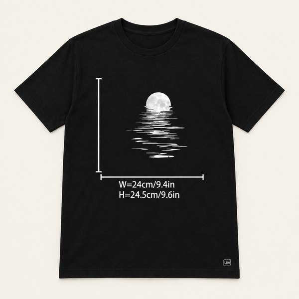 Moonlit Night Wave Print Tee