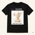 Rabbit and Butterfly Print Tee