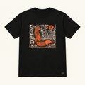 Fox and Floral Print Tee