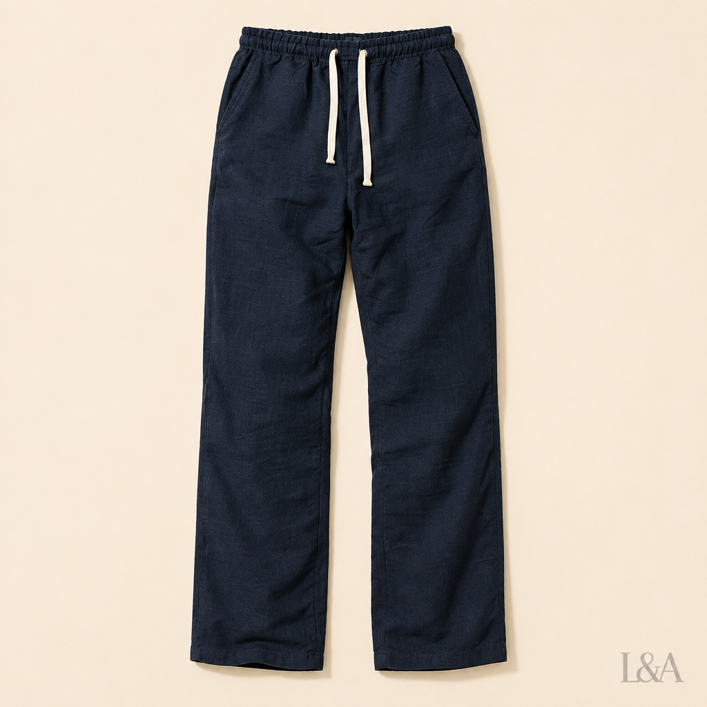 Linen-Feel Pants