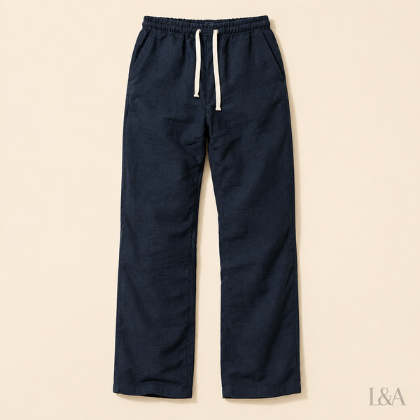 Linen-Feel Pants