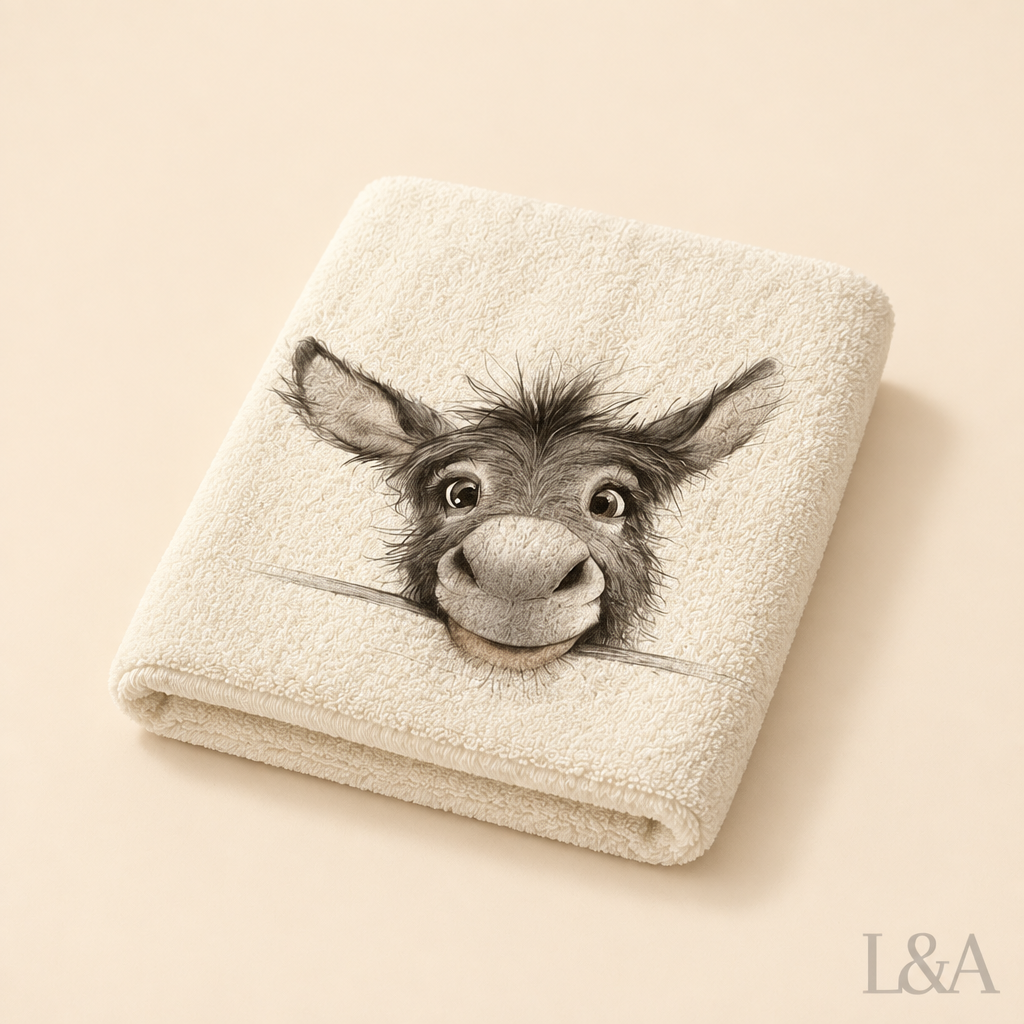 Donkey Peeking Towel